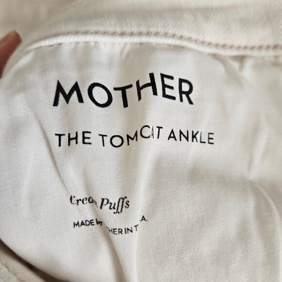 Mother The Tomcat Ankle Jeans Cream 30 - Picture 11 of 13